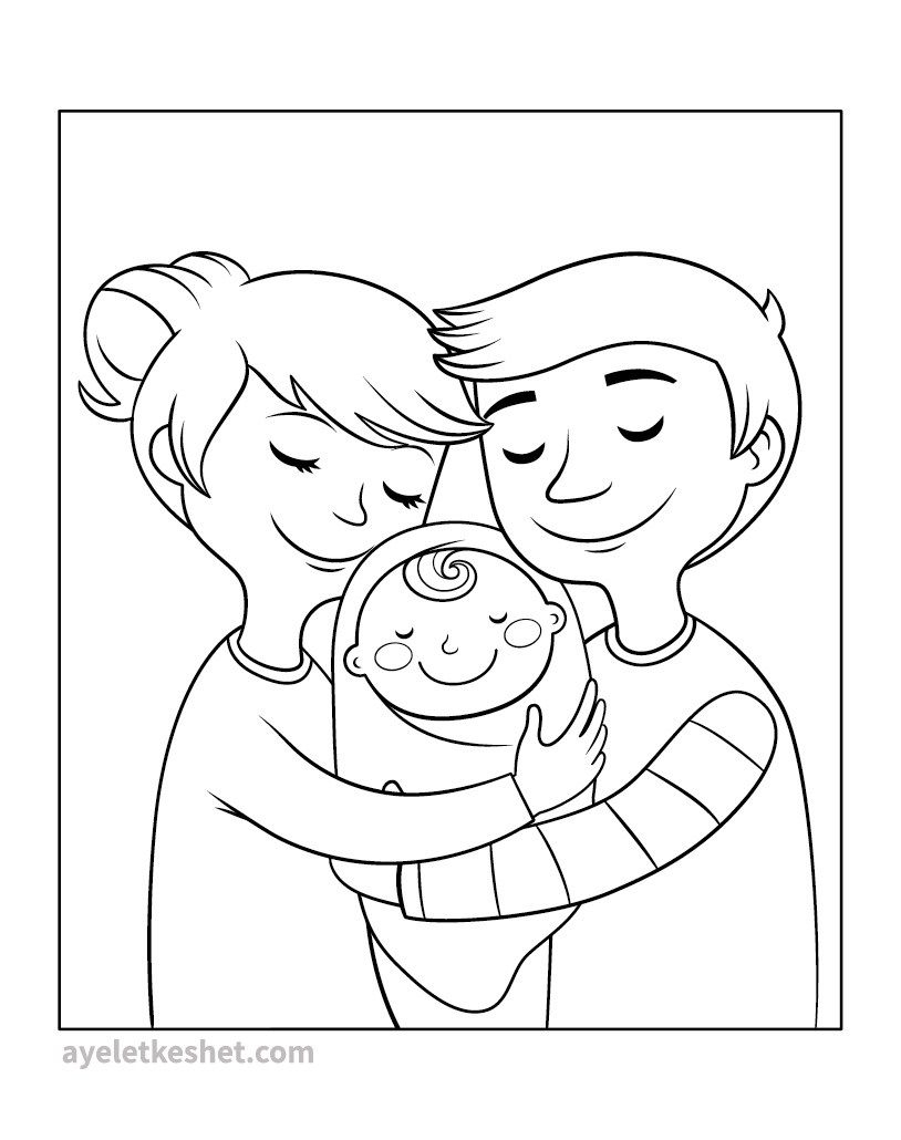 21 Family Coloring Worksheets For Kindergarten