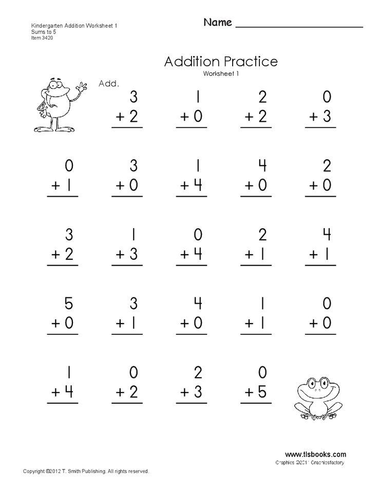 21 Kindergarten Math Worksheets Addition