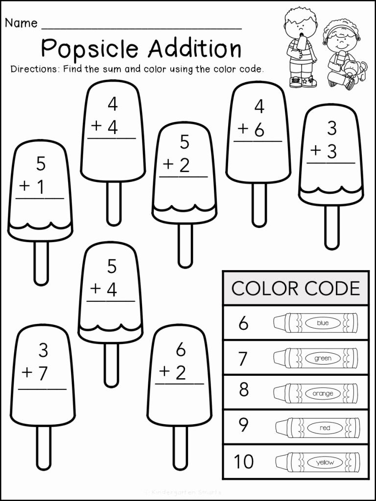 21 Kindergarten Math Worksheets Addition