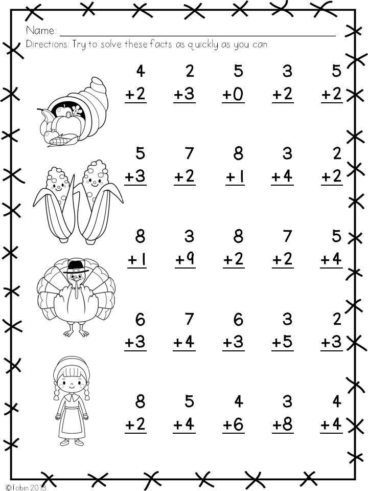 21 Kindergarten Math Worksheets Addition