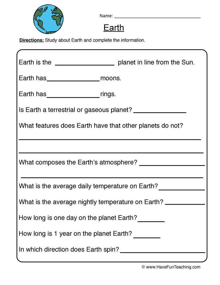 21 Science Worksheets For Kids 1St Grade