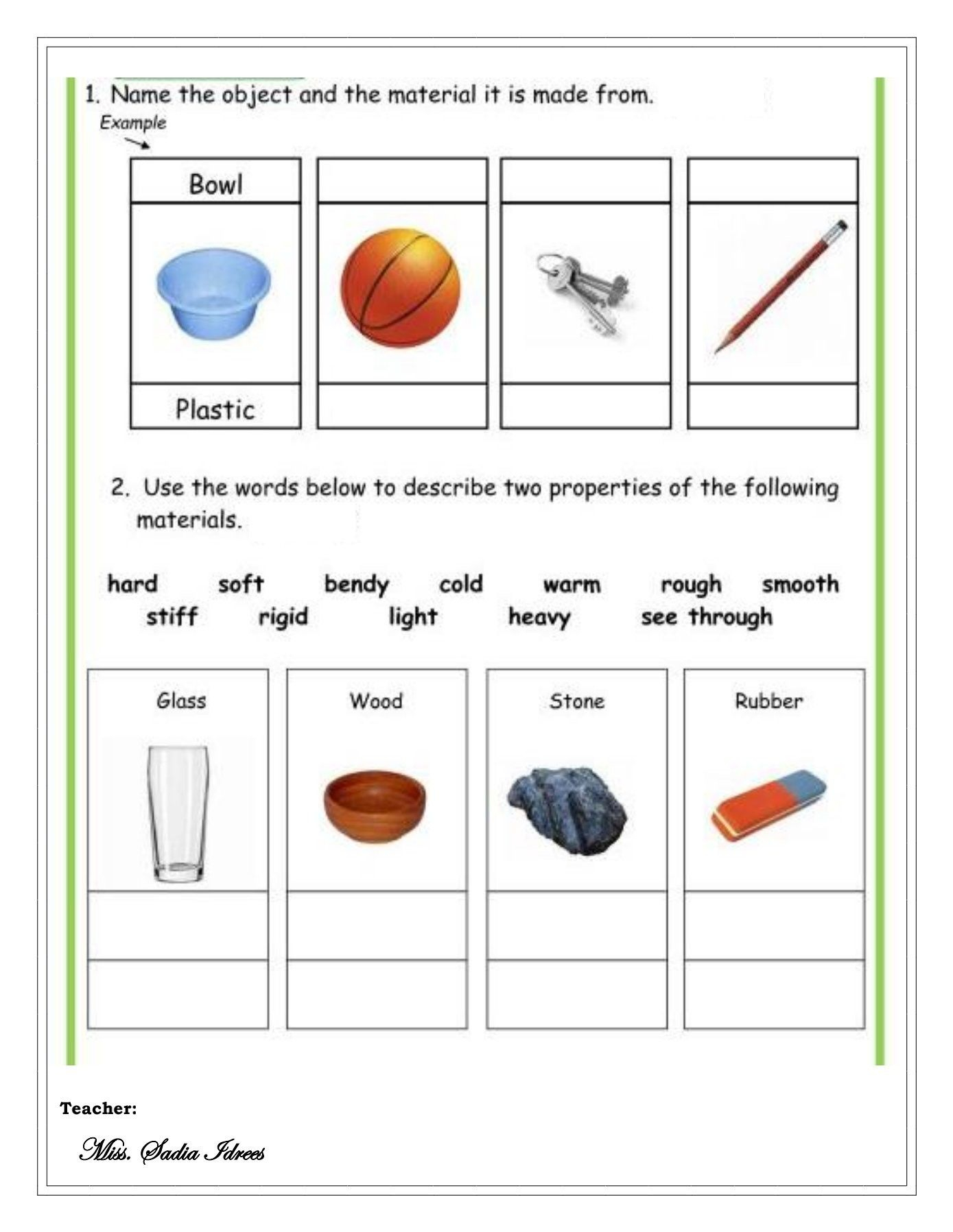 21 Science Worksheets For Kids 1St Grade